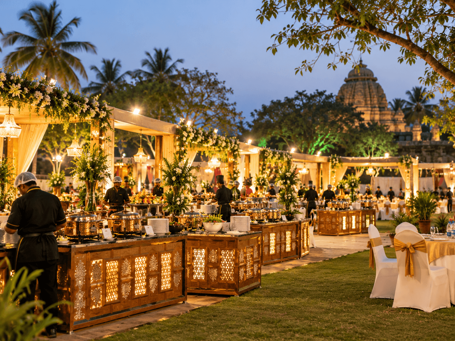 Green Chillyz event setup, culinary decoration, and post-event cleanup in Bhubaneswar