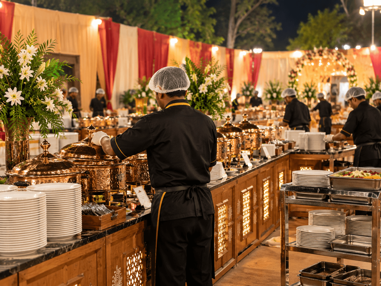 Green Chillyz attentive serving staff and hospitality coordination